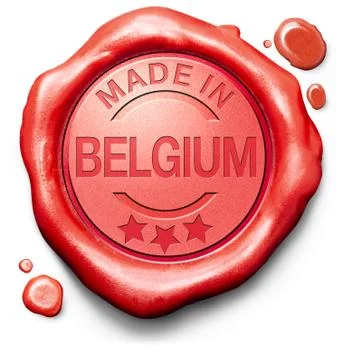 Made in belgium Illustrazione stock