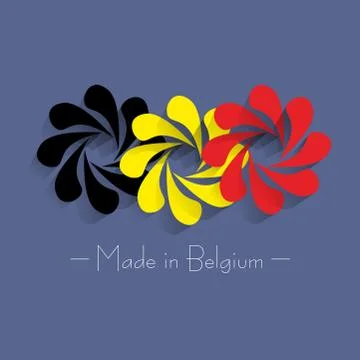 Made in Belgium Stock Illustration
