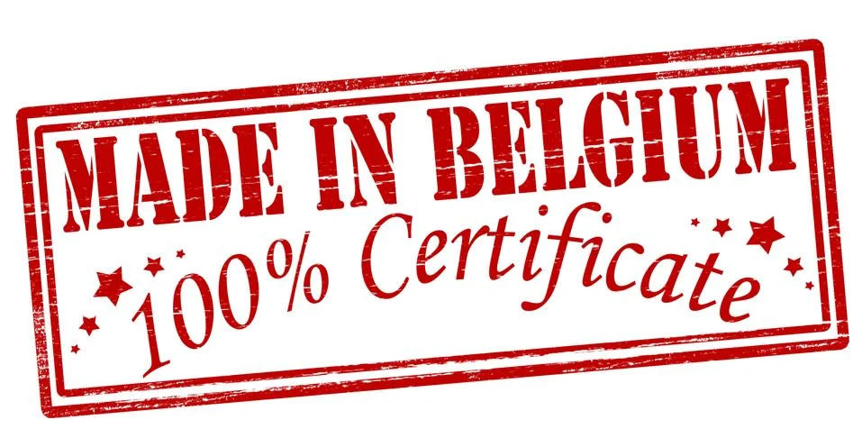 Made in Belgium Illustrazione stock