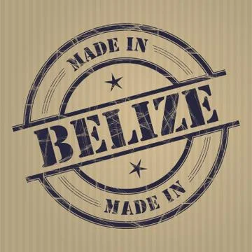 Made in Belize Illustrazione stock