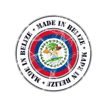 Made in Belize rubber stamp Stock-Illustration