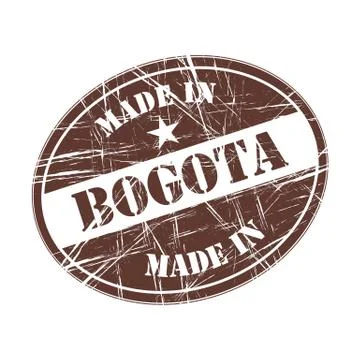 Made in Bogota Illustrazione stock