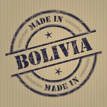 Made in Bolivia Illustrazione stock