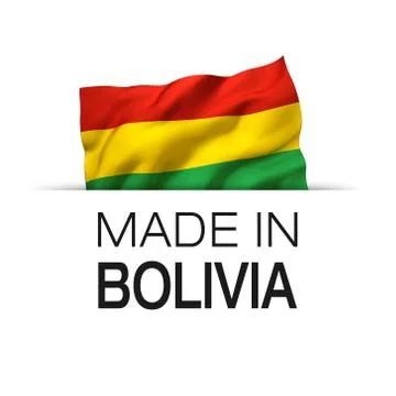 Made in Bolivia - Label Stock Illustration