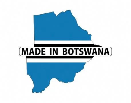 Made in botswana Illustrazione stock