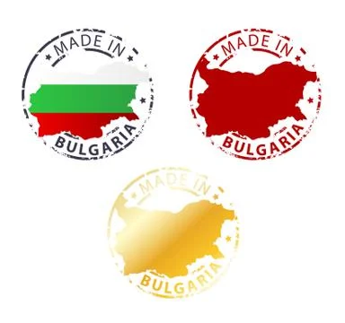Made in bulgaria stamp Stock Illustration