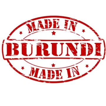 Made in Burundi Stock Illustration