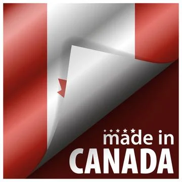Made in Canada graphic and label. Made in Canada graphic and label. Elemen... Stock Photos
