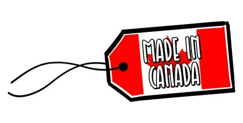 Made in Canada Label. Stock Illustration