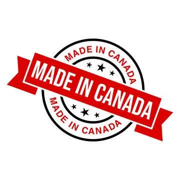 Made in Canada Rubber Stamp Vector Template Stock-Illustration