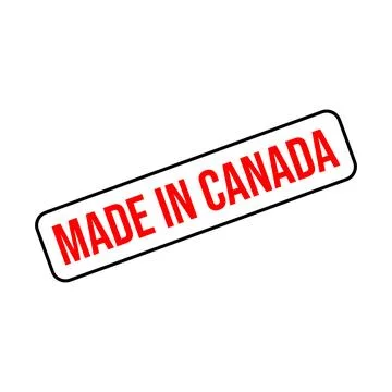 Made in Canada Rubber Stamp Vector Template 스톡 일러스트
