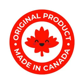 Made in Canada Stamp Stock Illustration