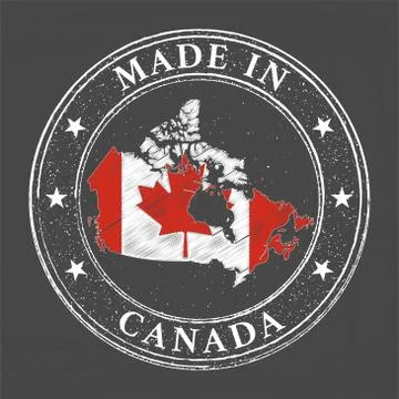 Made in Canada template Stock Illustration