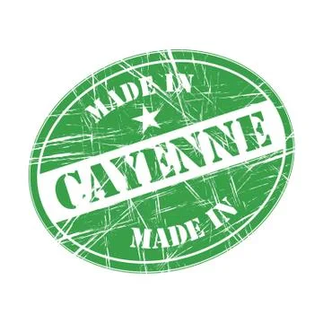 Made in Cayenne Stock Illustration