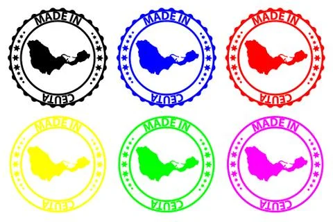 Made in Ceuta rubber stamp Stock-Illustration