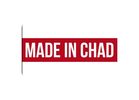 Made in Chad red banner design vector illustration Stock Illustration