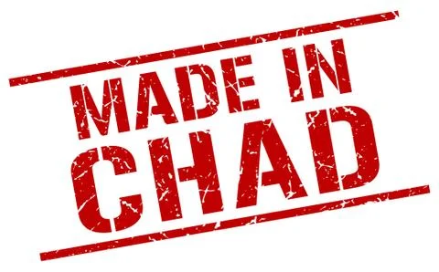 Made in Chad stamp Stock Illustration