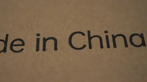 Made In China: Macro, Pan Right Stock Footage 197035648