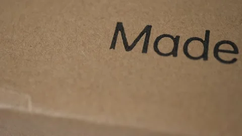 Made In China: Macro, Pan Right 스톡 동영상 197035790