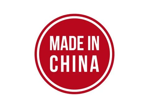 Made in China red banner design vector illustration Stock Illustration