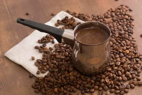 Made coffee hot 스톡 사진