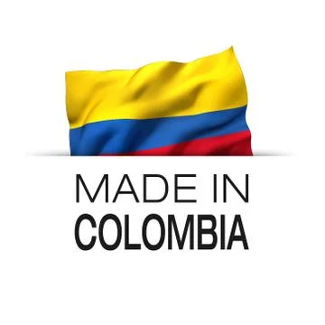 Made in Colombia - Label Stock Illustration