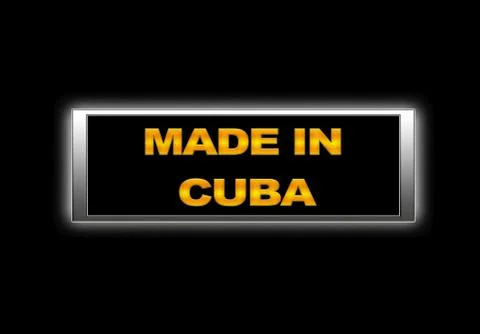 Made in cuba. Stock Illustration