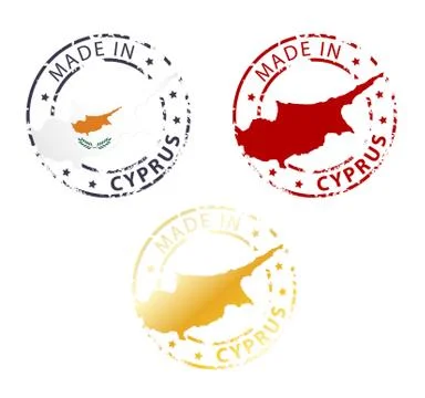 Made in cyprus stamp Stock Illustration