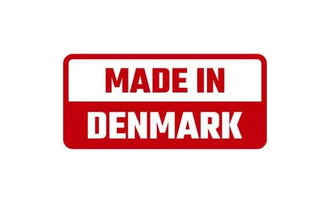 Made In Denmark Rubber Stamp Stock Illustration