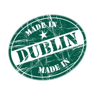 Made in Dublin Illustrazione stock
