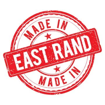 Made in EAST RAND stamp Stock Illustration