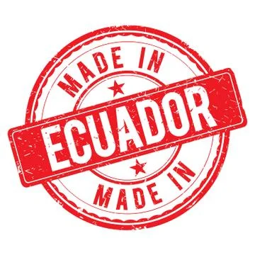 Made in ECUADOR stamp Stock Illustration