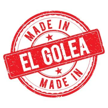 Made in EL GOLEA stamp Stock Illustration