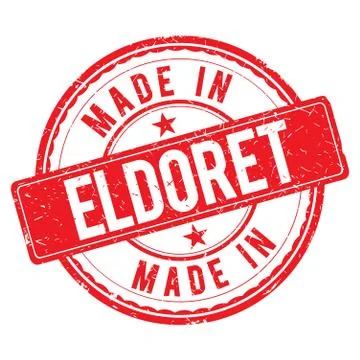 Made in ELDORET stamp Stock Illustration