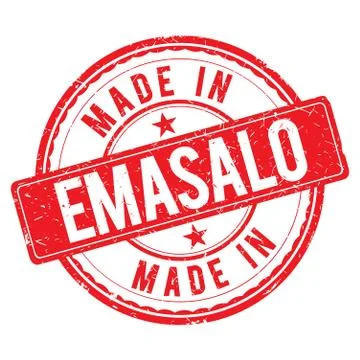 Made in EMASALO stamp Stock Illustration