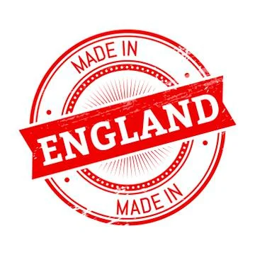 Made in England round stamp Stock Illustration
