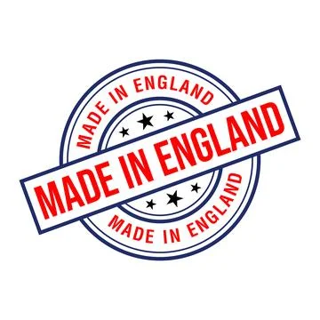 Made in England Rubber Stamp Vector Template Ilustración de archivo