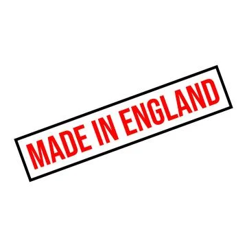 Made in England Rubber Stamp Vector Template Stock Illustration
