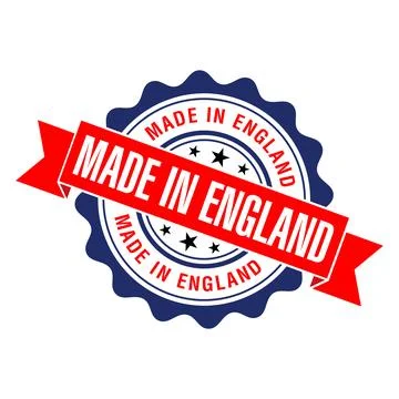 Made in England Rubber Stamp Vector Template Stock Illustration