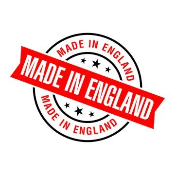 Made in England Rubber Stamp Vector Template Illustrazione stock