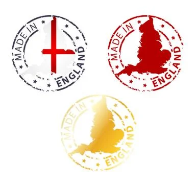Made in england stamp Stock Illustration