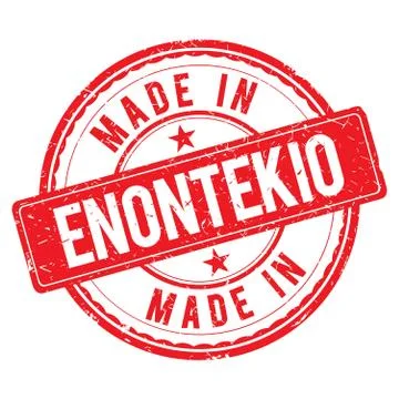 Made in ENONTEKIO stamp Illustrazione stock