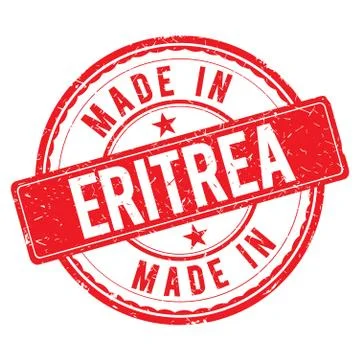 Made in ERITREA stamp Stock Illustration