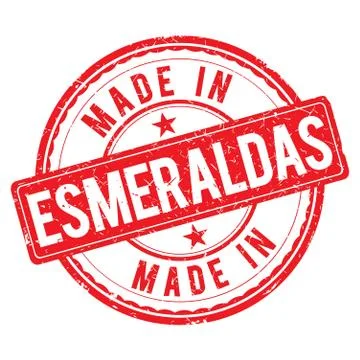 Made in ESMERALDAS stamp Stock Illustration