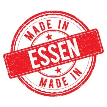 Made in ESSEN stamp Stock Illustration