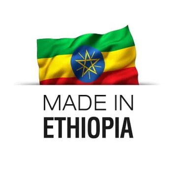 Made in Ethiopia - Label Stock Illustration