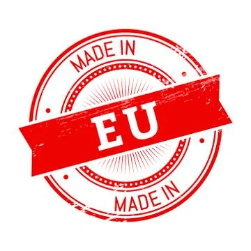 Made in EU round stamp Stock Illustration