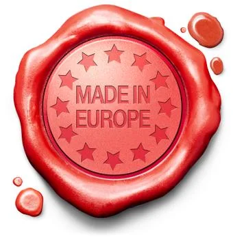 Made in europe Stock Illustration