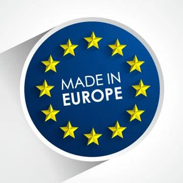 Made In Europe Stock Illustration