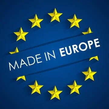 Made In Europe Illustrazione stock